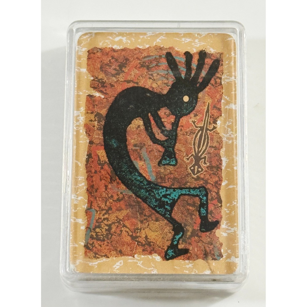Unbranded Playing Cards Brown Kokopelli Southwestern Lizard Deck Case